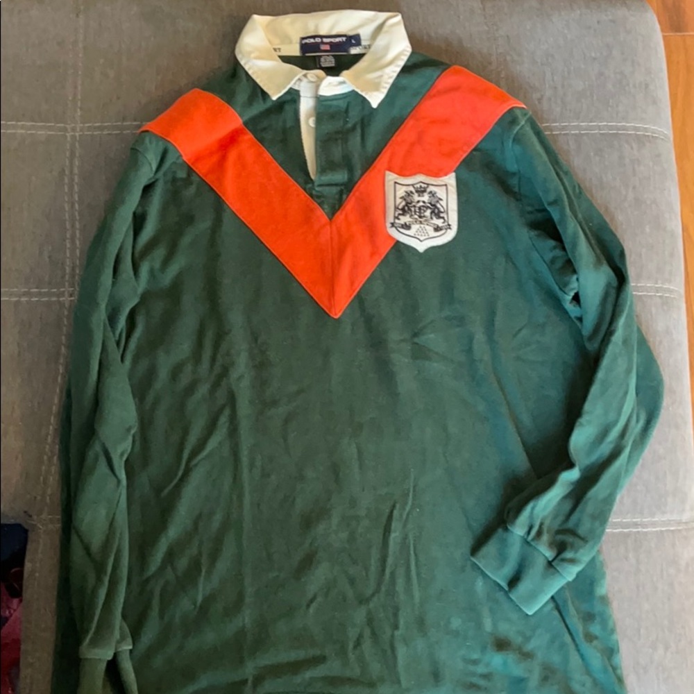 Vintage Polo Sport Long Sleeve Polo Size L